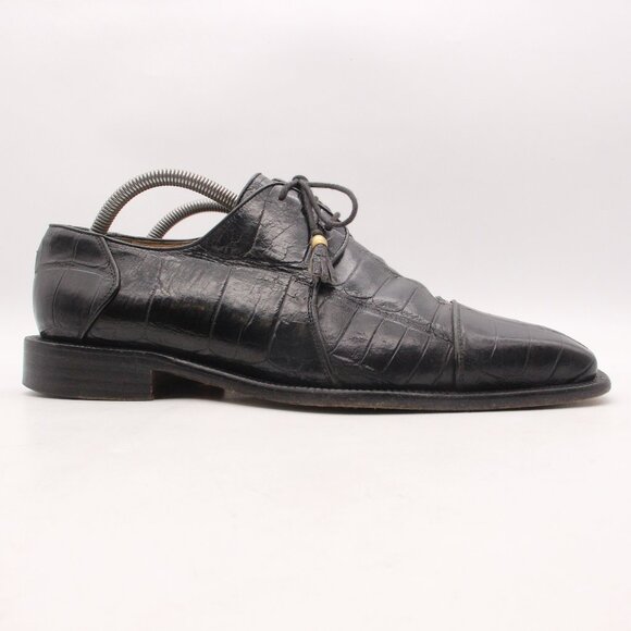 Elegant Black Crocodile Pattern Men\'s Shoes main image 10